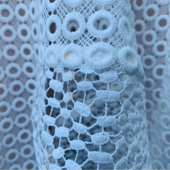 Keepsake The Label White Asymmetrical Eyelet Dress - Picture 11 of 16